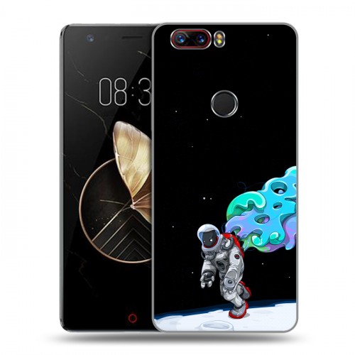 Дизайнерский пластиковый чехол для ZTE Nubia Z17 Космонавт