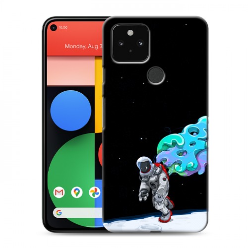 Дизайнерский пластиковый чехол для Google Pixel 5 Космонавт