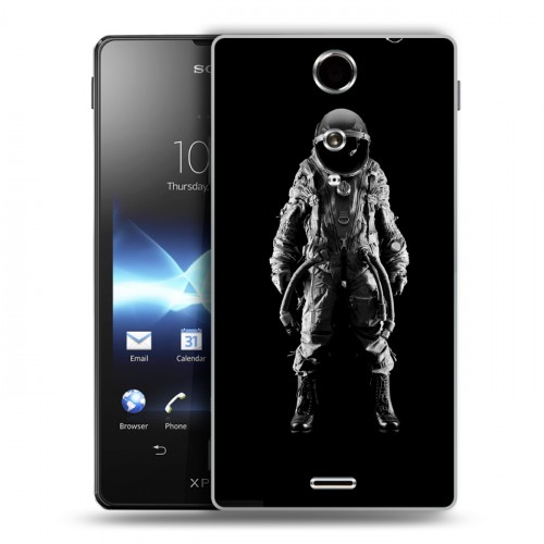 Дизайнерский пластиковый чехол для Sony Xperia TX Космонавт