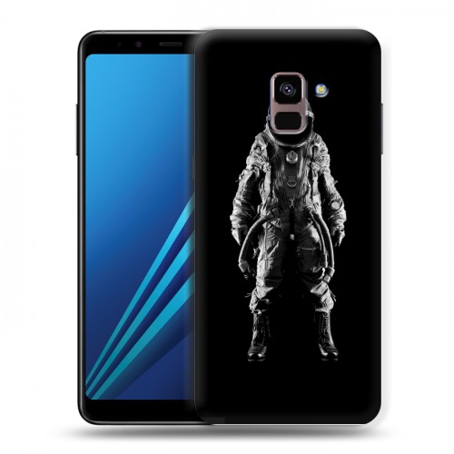 Дизайнерский пластиковый чехол для Samsung Galaxy A8 Plus (2018) Космонавт