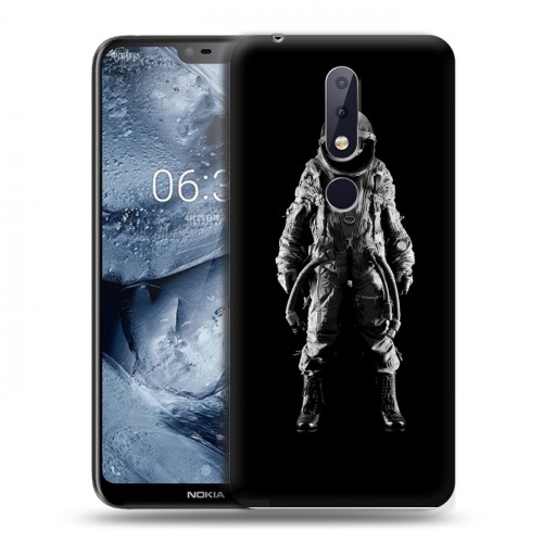 Дизайнерский силиконовый чехол для Nokia 6.1 Plus Космонавт