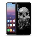 Дизайнерский силиконовый с усиленными углами чехол для Huawei P20 Pro Космонавт