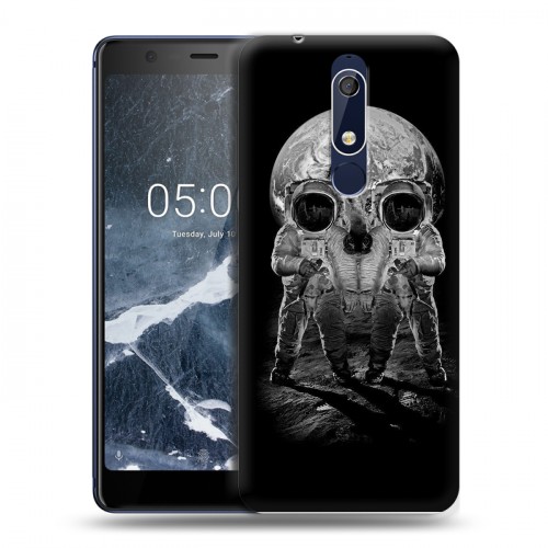 Дизайнерский пластиковый чехол для Nokia 5.1 Космонавт