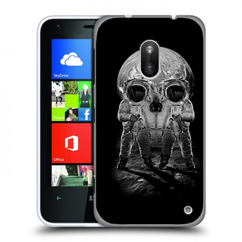 Дизайнерский пластиковый чехол для Nokia Lumia 620 Космонавт