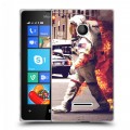 Дизайнерский пластиковый чехол для Microsoft Lumia 435 Космонавт