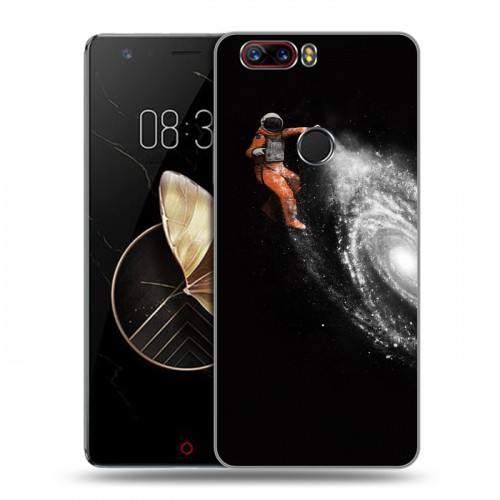 Дизайнерский пластиковый чехол для ZTE Nubia Z17 Космонавт