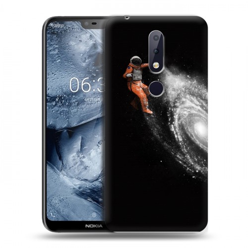 Дизайнерский силиконовый чехол для Nokia 6.1 Plus Космонавт