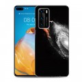 Дизайнерский силиконовый с усиленными углами чехол для Huawei P40 Космонавт