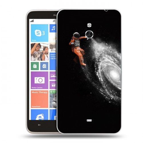Дизайнерский пластиковый чехол для Nokia Lumia 1320 Космонавт