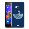 Дизайнерский пластиковый чехол для Microsoft Lumia 540 Космонавт