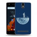 Дизайнерский силиконовый чехол для Wileyfox Storm Космонавт