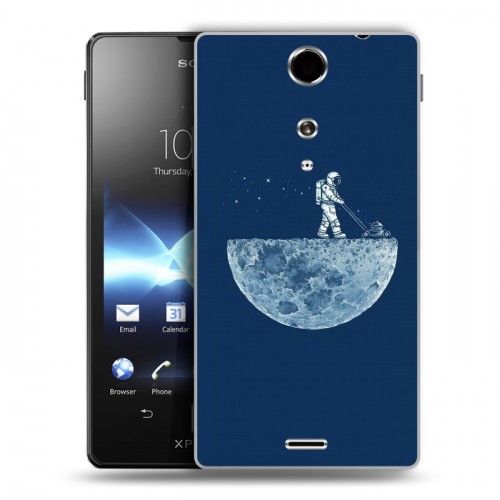 Дизайнерский пластиковый чехол для Sony Xperia TX Космонавт