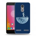 Дизайнерский силиконовый чехол для Lenovo K6 Космонавт