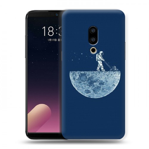 Дизайнерский пластиковый чехол для Meizu 15 Plus Космонавт