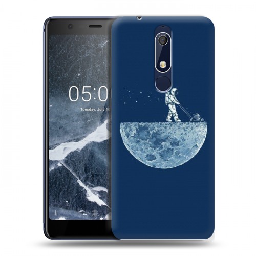 Дизайнерский пластиковый чехол для Nokia 5.1 Космонавт