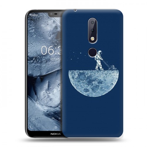 Дизайнерский пластиковый чехол для Nokia 6.1 Plus Космонавт