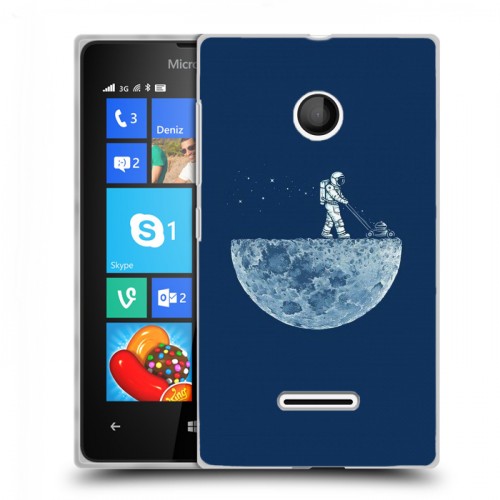 Дизайнерский пластиковый чехол для Microsoft Lumia 435 Космонавт