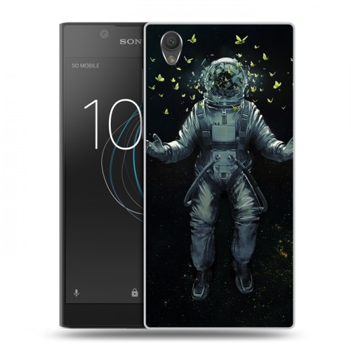 Дизайнерский пластиковый чехол для Sony Xperia L1 Космонавт