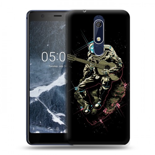 Дизайнерский пластиковый чехол для Nokia 5.1 Космонавт