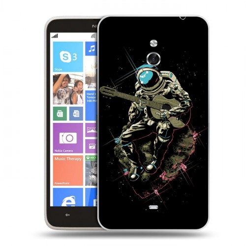 Дизайнерский пластиковый чехол для Nokia Lumia 1320 Космонавт