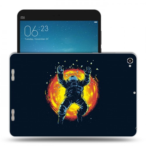 Дизайнерский силиконовый чехол для Xiaomi Mi Pad 2 Космонавт