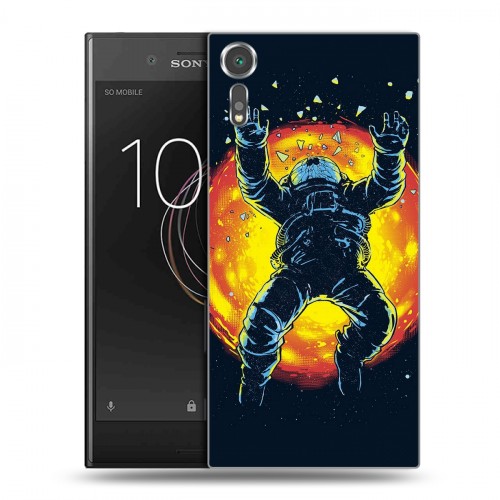 Дизайнерский пластиковый чехол для Sony Xperia XZs Космонавт