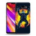 Дизайнерский пластиковый чехол для LG G8 ThinQ Космонавт