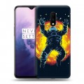 Дизайнерский пластиковый чехол для OnePlus 7 Космонавт