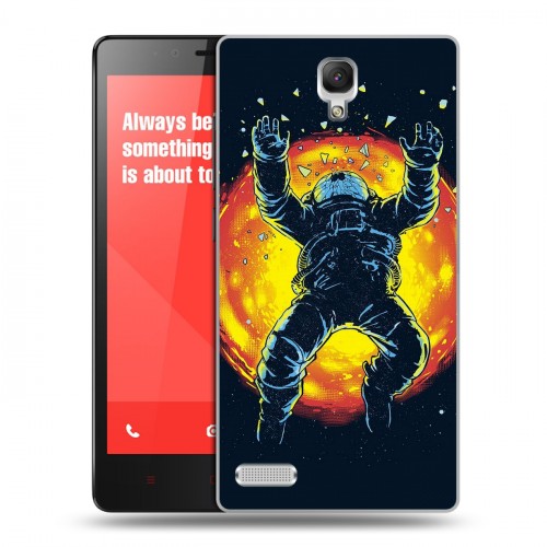 Дизайнерский силиконовый чехол для Xiaomi RedMi Note Космонавт