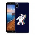 Дизайнерский силиконовый чехол для Xiaomi RedMi 7A Космонавт