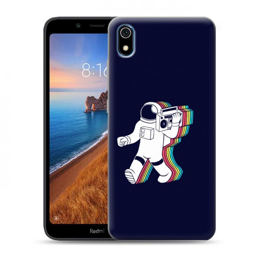 Дизайнерский силиконовый чехол для Xiaomi RedMi 7A Космонавт