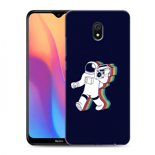 Дизайнерский силиконовый с усиленными углами чехол для Xiaomi RedMi 8A Космонавт