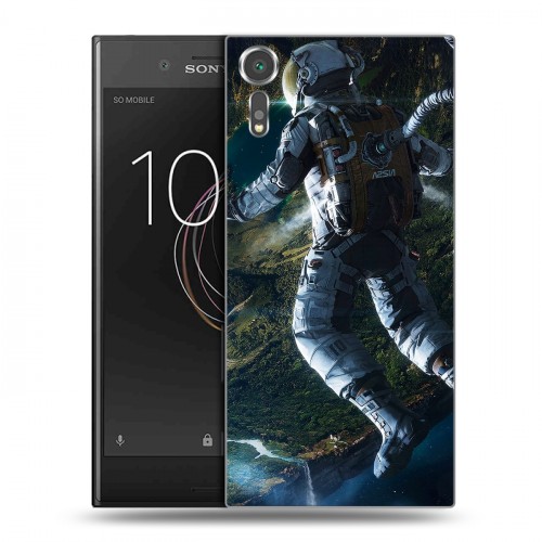 Дизайнерский пластиковый чехол для Sony Xperia XZs Космонавт