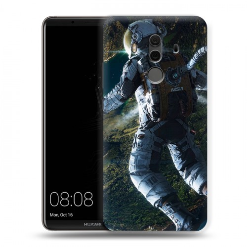 Дизайнерский пластиковый чехол для Huawei Mate 10 Pro Космонавт