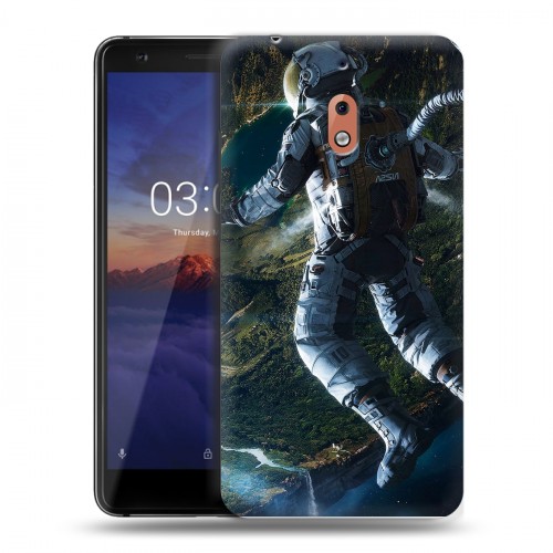 Дизайнерский силиконовый чехол для Nokia 2.1 Космонавт