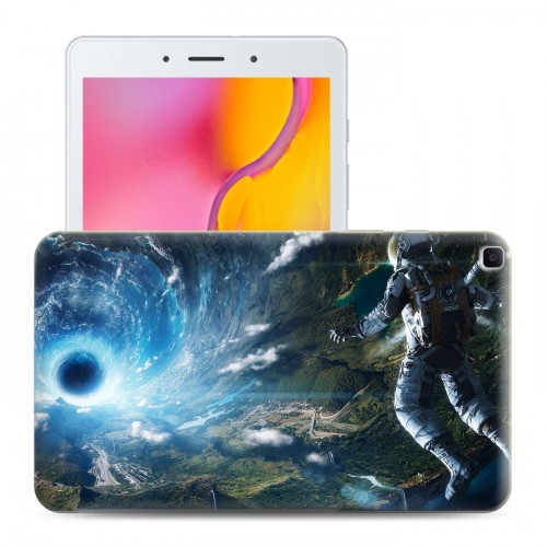 Дизайнерский силиконовый чехол для Samsung Galaxy Tab A 8.0 (2019) Космонавт
