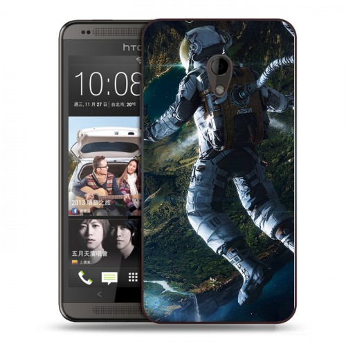 Дизайнерский пластиковый чехол для HTC Desire 700 Космонавт