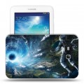 Дизайнерский силиконовый чехол для Samsung Galaxy Tab 3 Lite Космонавт
