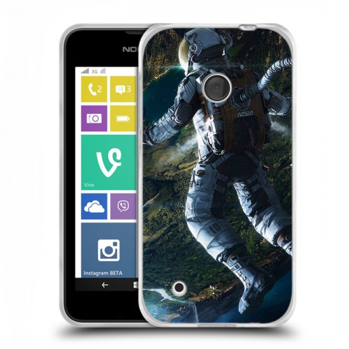 Дизайнерский пластиковый чехол для Nokia Lumia 530 Космонавт