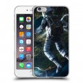 Дизайнерский силиконовый чехол для Iphone 6 Plus/6s Plus Космонавт