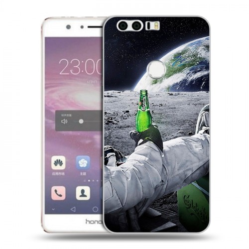 Дизайнерский пластиковый чехол для Huawei Honor 8 Космонавт
