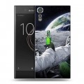 Дизайнерский пластиковый чехол для Sony Xperia XZs Космонавт