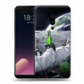 Дизайнерский пластиковый чехол для Meizu 15 Plus Космонавт