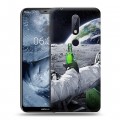 Дизайнерский силиконовый чехол для Nokia 6.1 Plus Космонавт