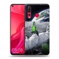 Дизайнерский пластиковый чехол для Huawei Nova 4 Космонавт