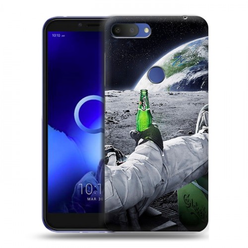 Дизайнерский пластиковый чехол для Alcatel 1S (2019) Космонавт