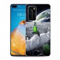 Дизайнерский пластиковый чехол для Huawei P40 Космонавт