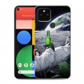 Дизайнерский пластиковый чехол для Google Pixel 5 Космонавт