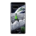 Дизайнерский силиконовый чехол для Google Pixel 7 Космонавт