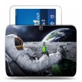 Дизайнерский силиконовый чехол для Samsung Galaxy Tab 3 10.1 Космонавт